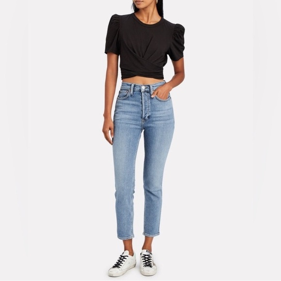 Re/Done Denim - RE/DONE High-rise ankle crop jeans in Mid 90's Size 25
